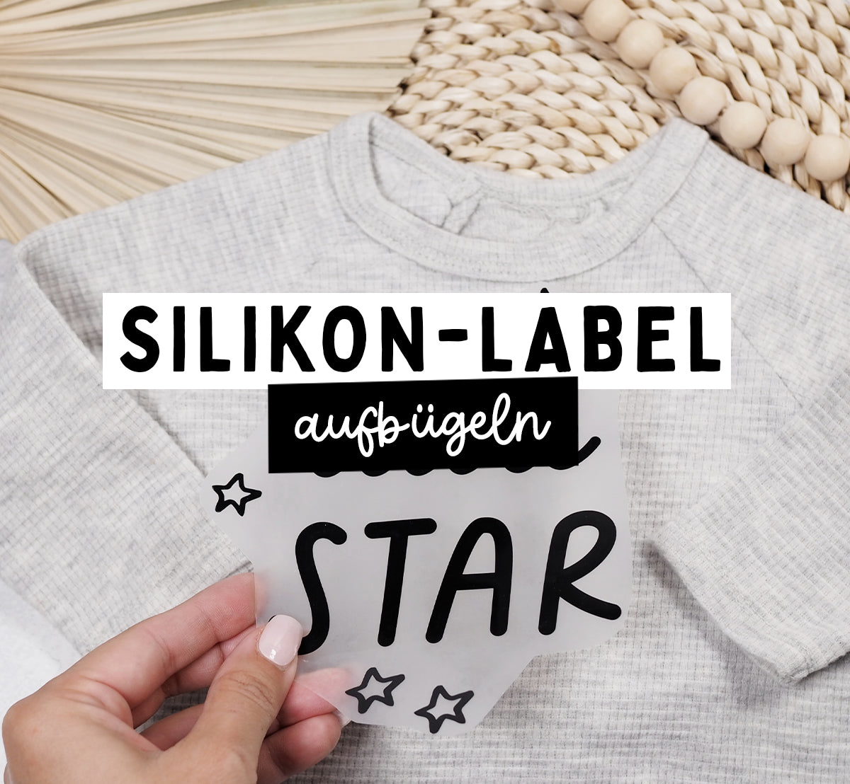 SILIKON LABELS AUFBÜGELN