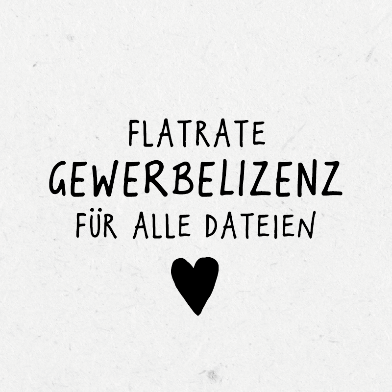 *Abo* Gewerbelizenz Flatrate für alle digitalen Vorlagen - Paul &amp; Clara