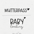 Plottdatei - Mutterpass / Baby loading - Paul & Clara