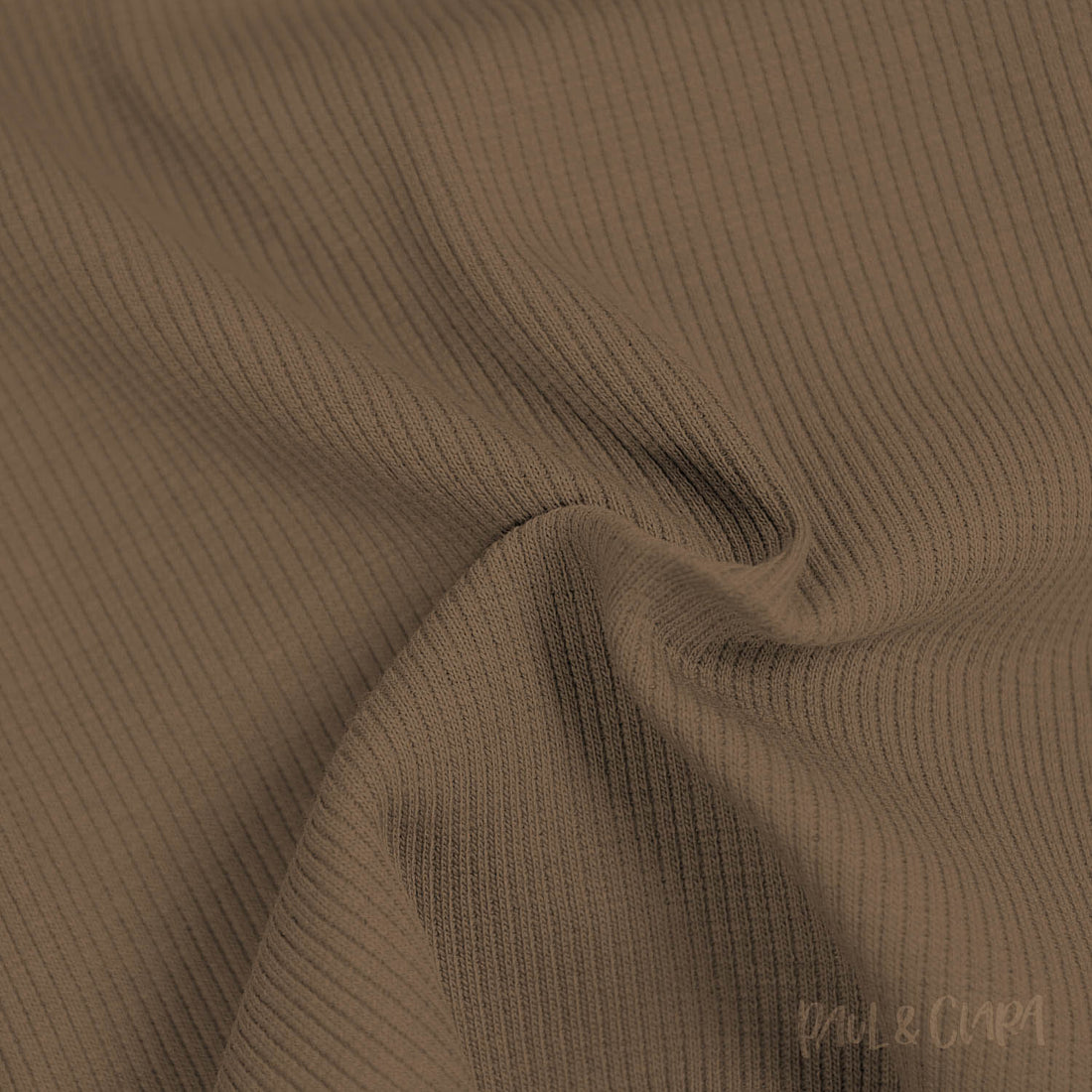 Rippjersey - Taupe