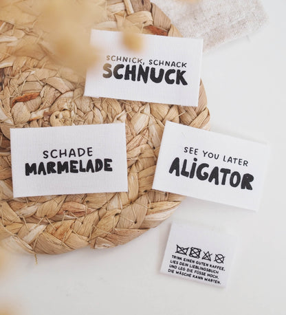 Baumwolllabel *schnick, schnack, schnuck* - Paul &amp; Clara