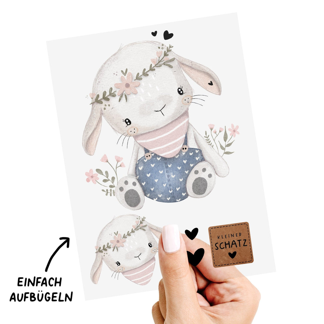 Bügelbild *Hase Clara* - A5 - Paul &amp; Clara