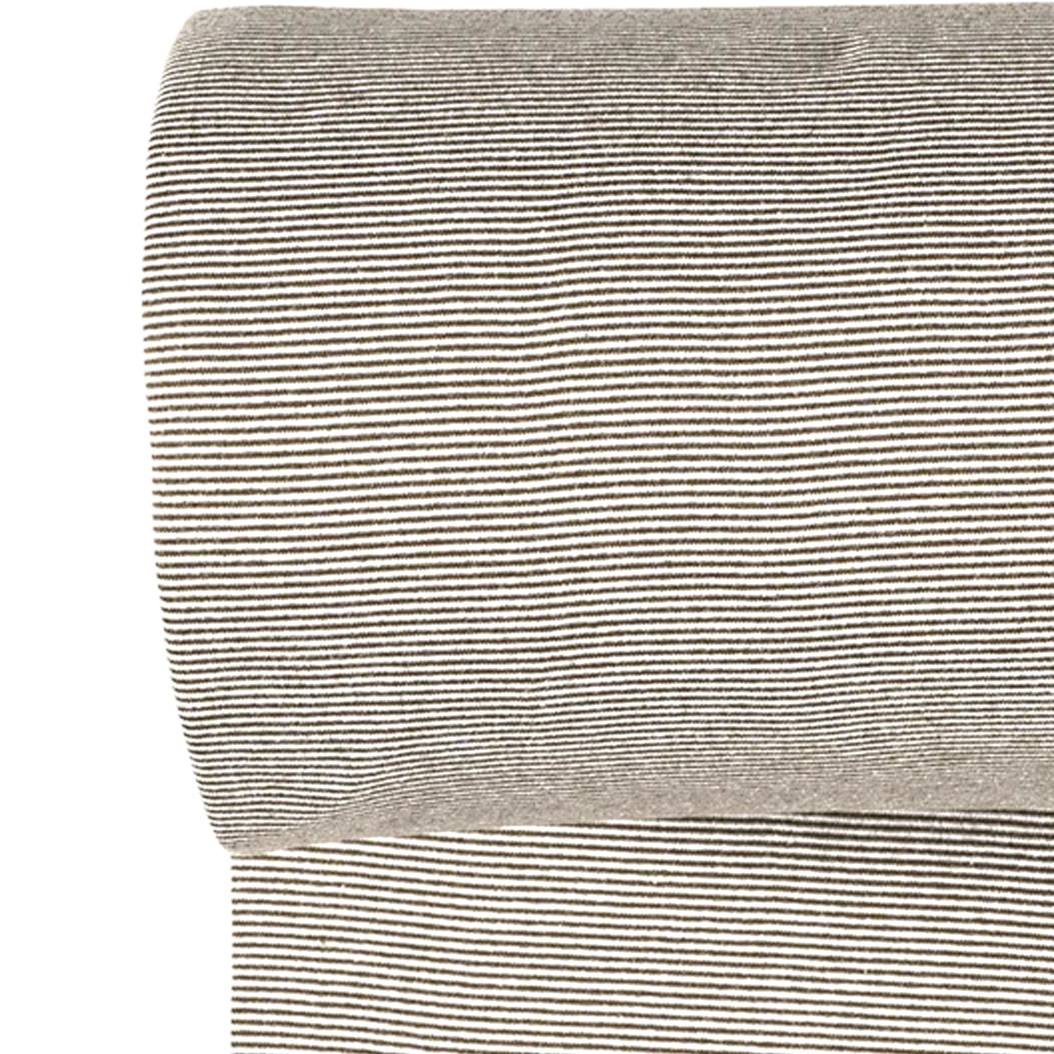 Bündchen - Streifen Taupe/Weiß *Schlauchware* *AB 10 CM* - Paul &amp; Clara