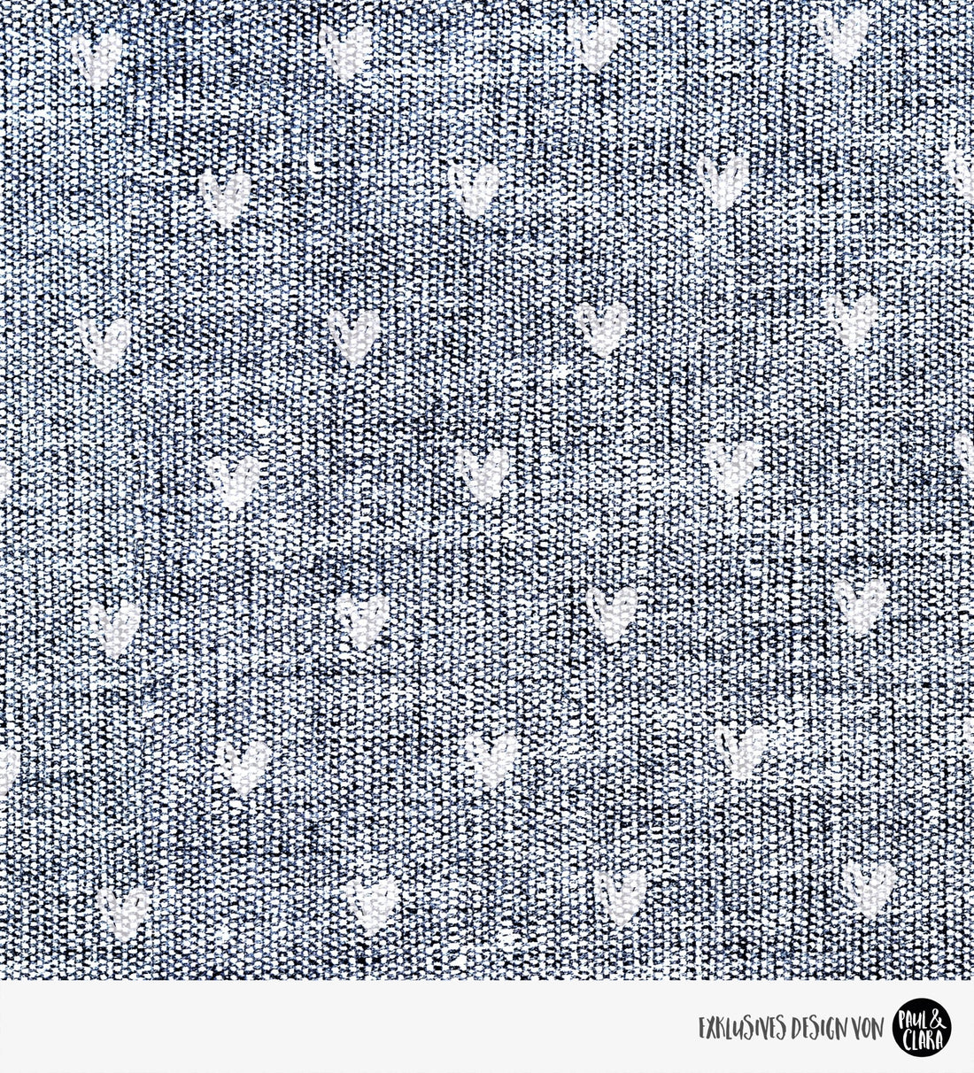 Canvaslove - NAVY Herzen *Bio - Sommersweat* - Paul &amp; Clara