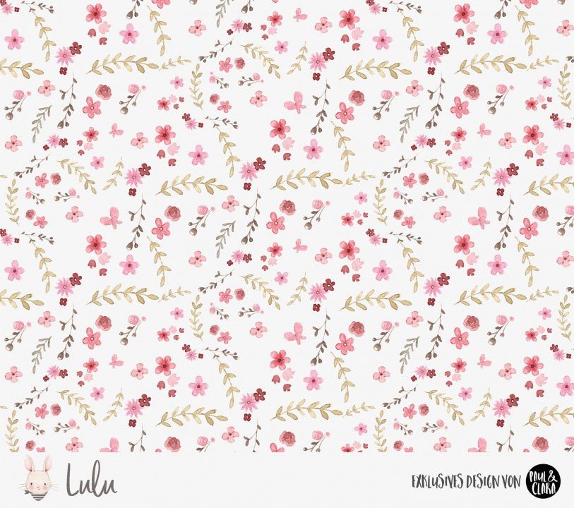 Eigenproduktion Lulu *Blumen* Kombi - Bio - Sommersweat - Paul &amp; Clara