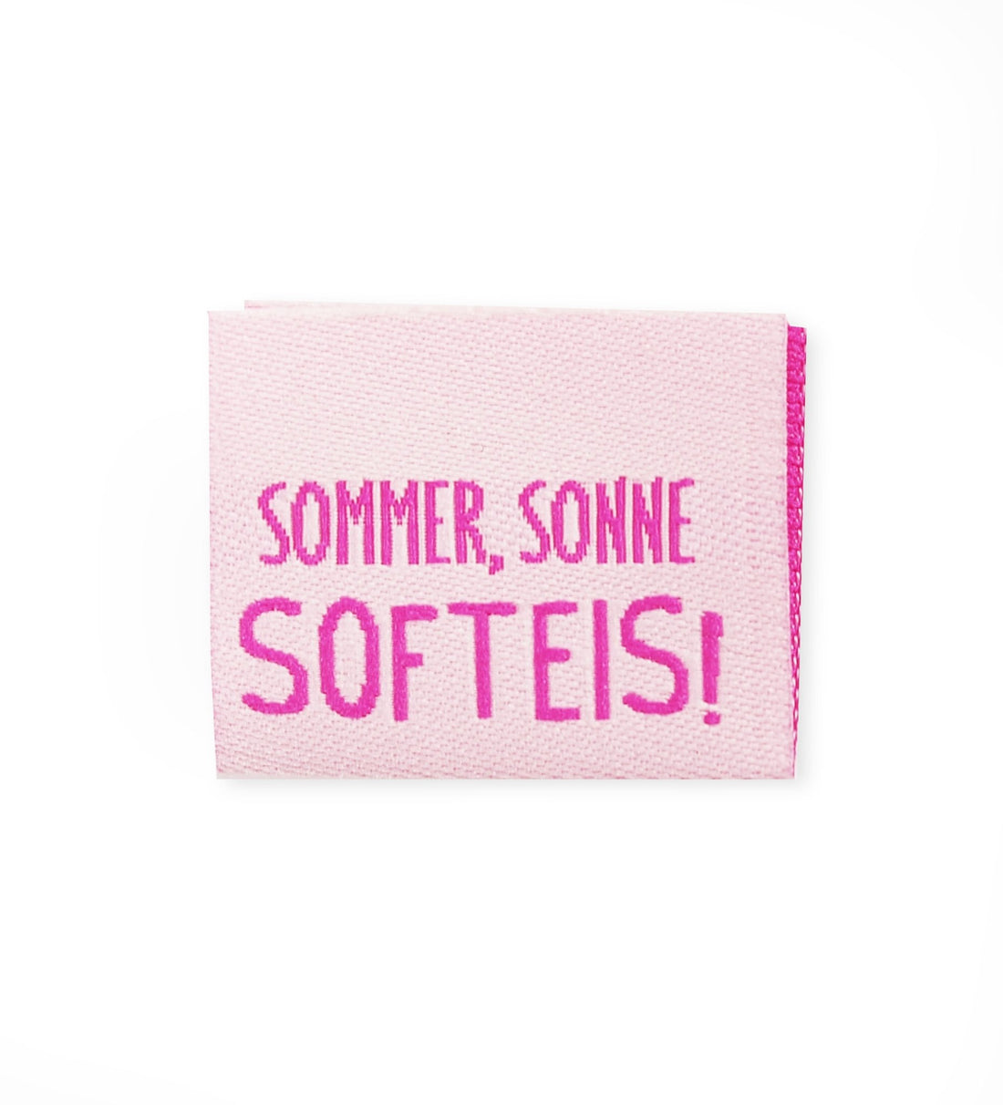 Klapp - Weblabel *sommer, sonne, softeis* rosa - Paul &amp; Clara