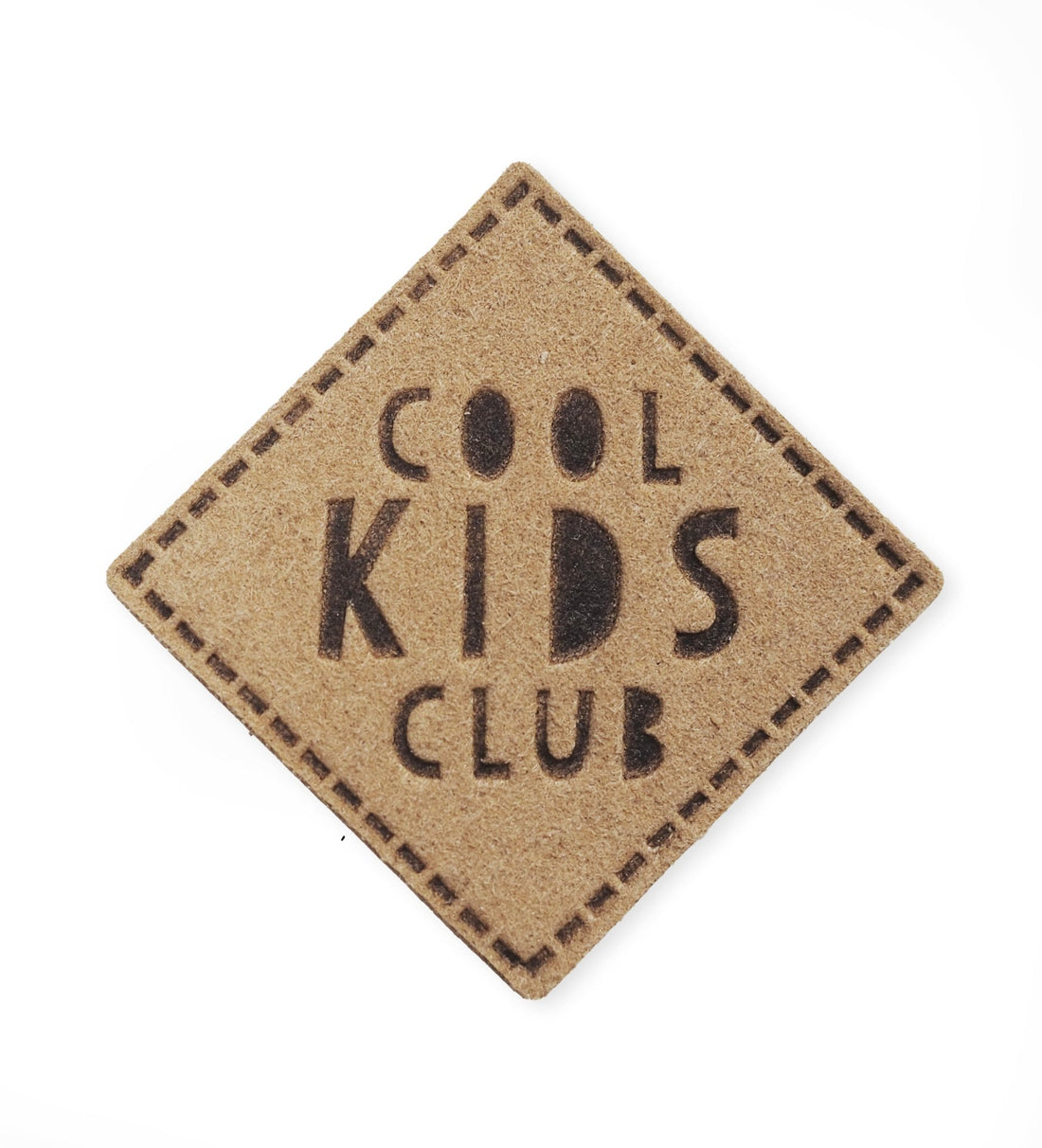 Kunst - Wildlederlabel - Cool Kids Club *iron - on* - Paul &amp; Clara