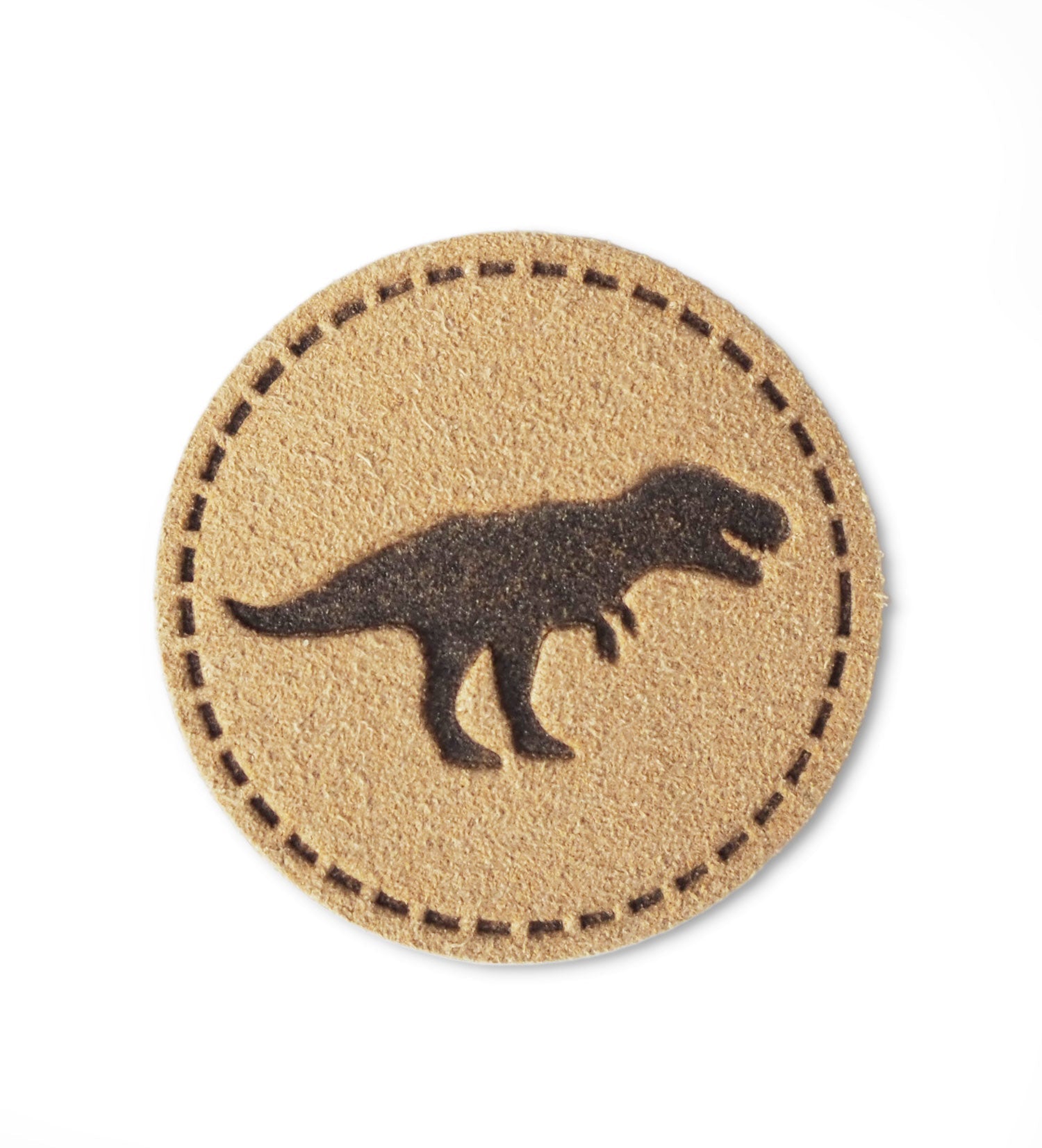 Kunst - Wildlederlabel - Dino Trex *iron - on* - Paul &amp; Clara