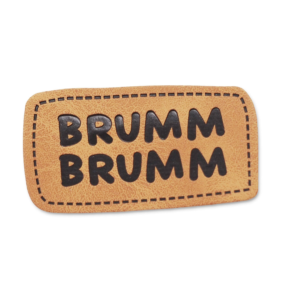 Kunstlederlabel - brumm brumm *iron - on* - Paul &amp; Clara