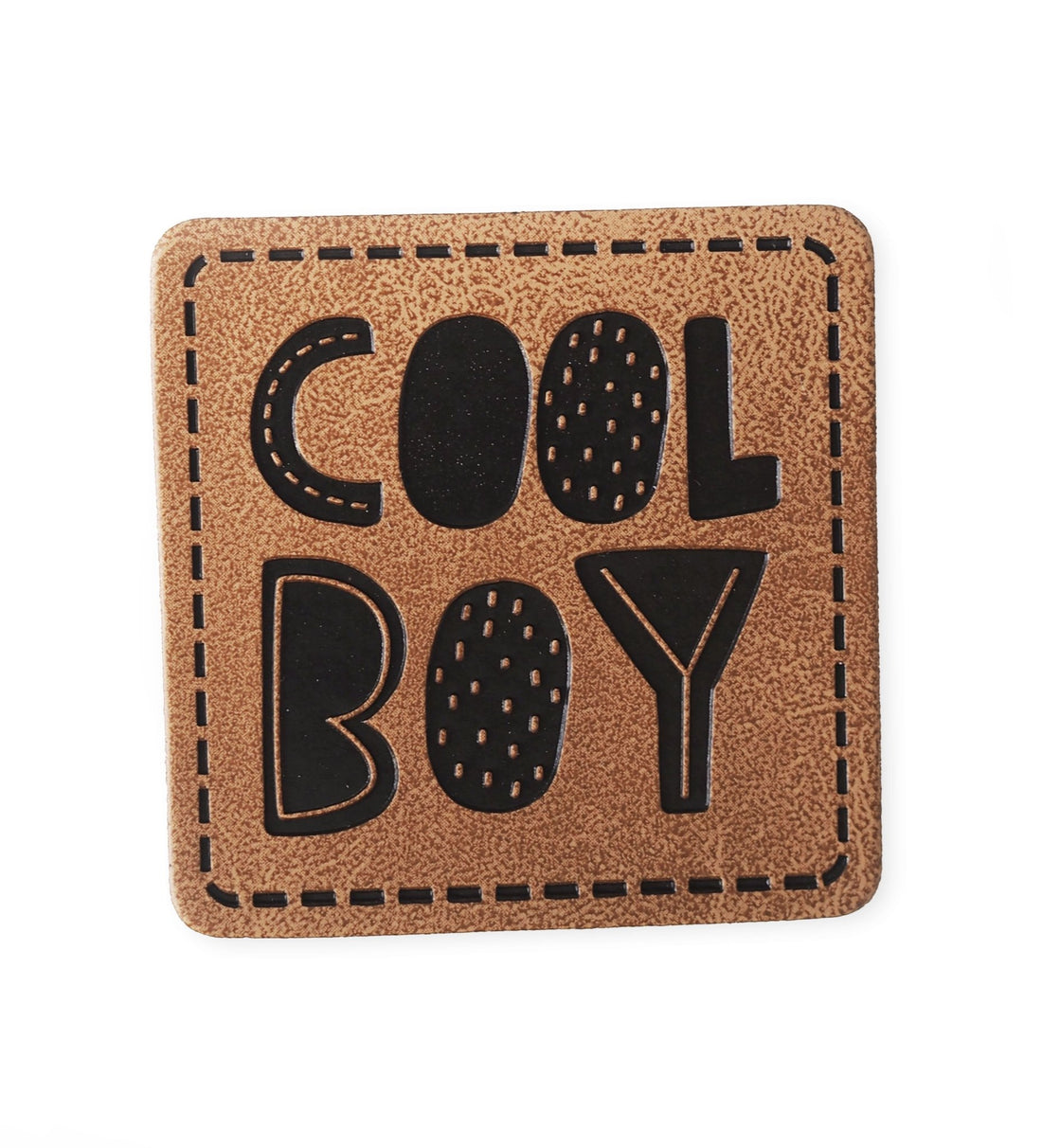 Kunstlederlabel - cool boy *iron - on* - Paul &amp; Clara