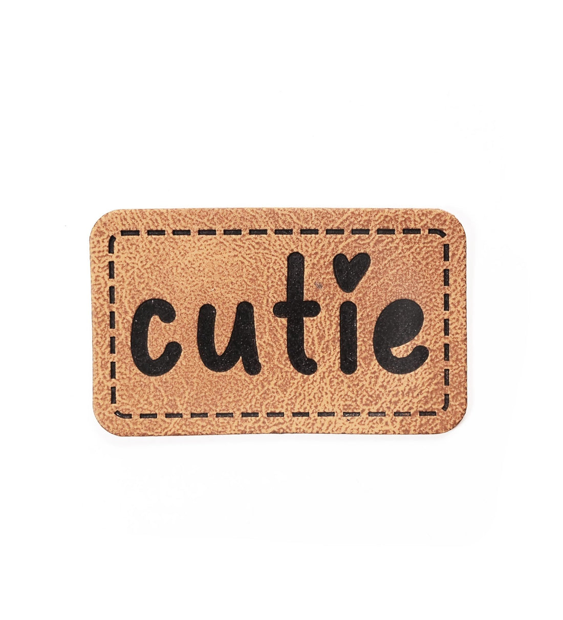 Kunstlederlabel - cutie *iron - on* - Paul &amp; Clara