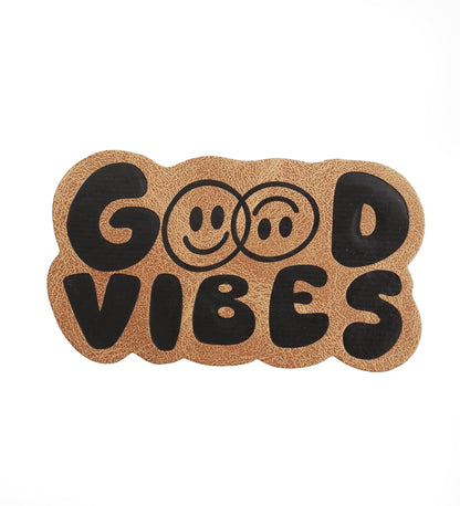 Kunstlederlabel - good vibes *iron - on* - Paul &amp; Clara