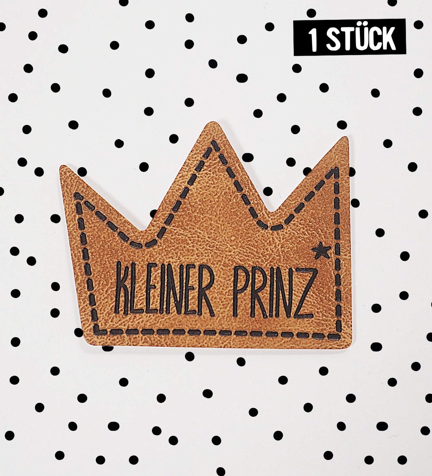 Kunstlederlabel - kleiner Prinz *iron - on* - Paul &amp; Clara