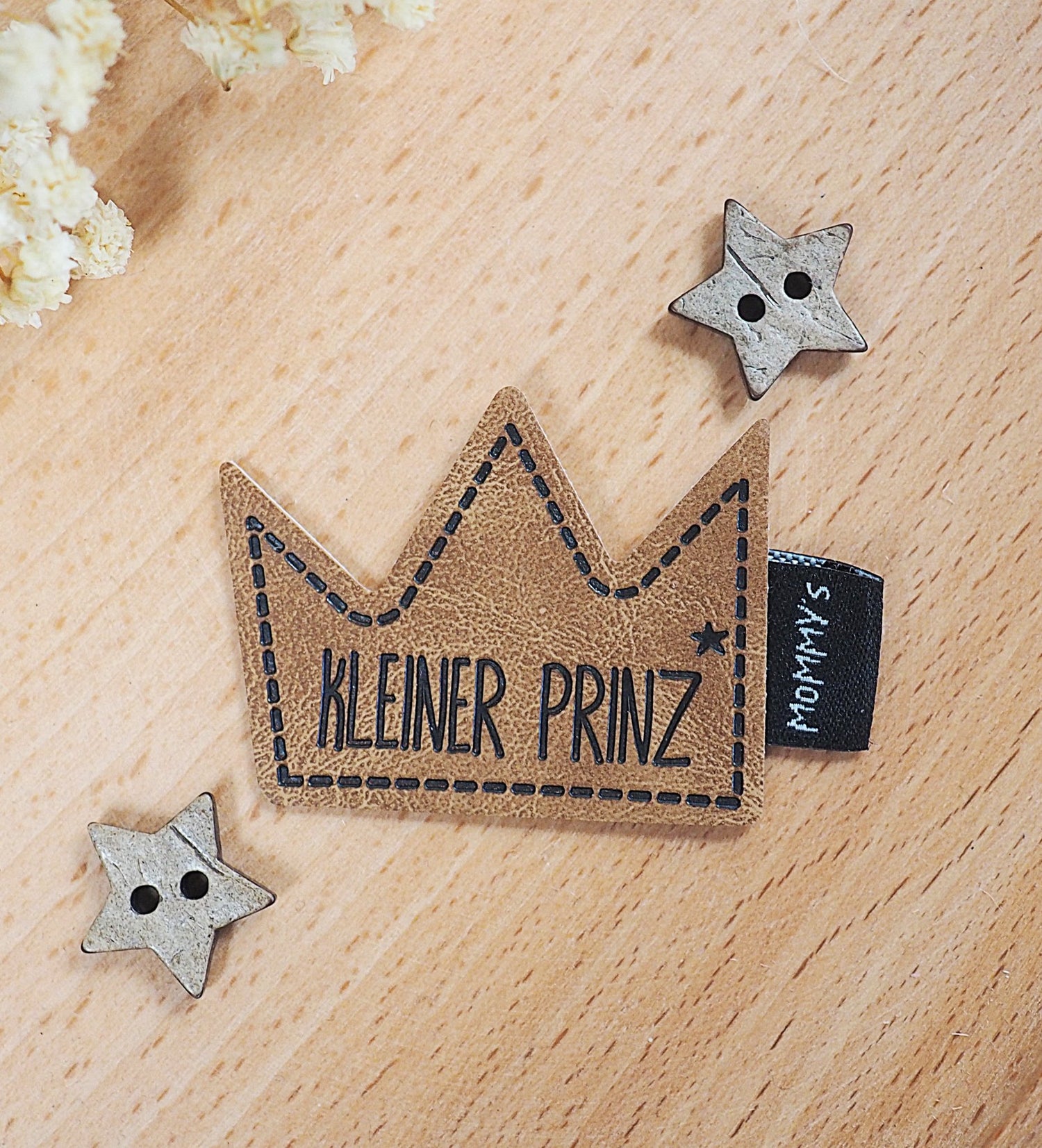 Kunstlederlabel - kleiner Prinz *iron - on* - Paul &amp; Clara