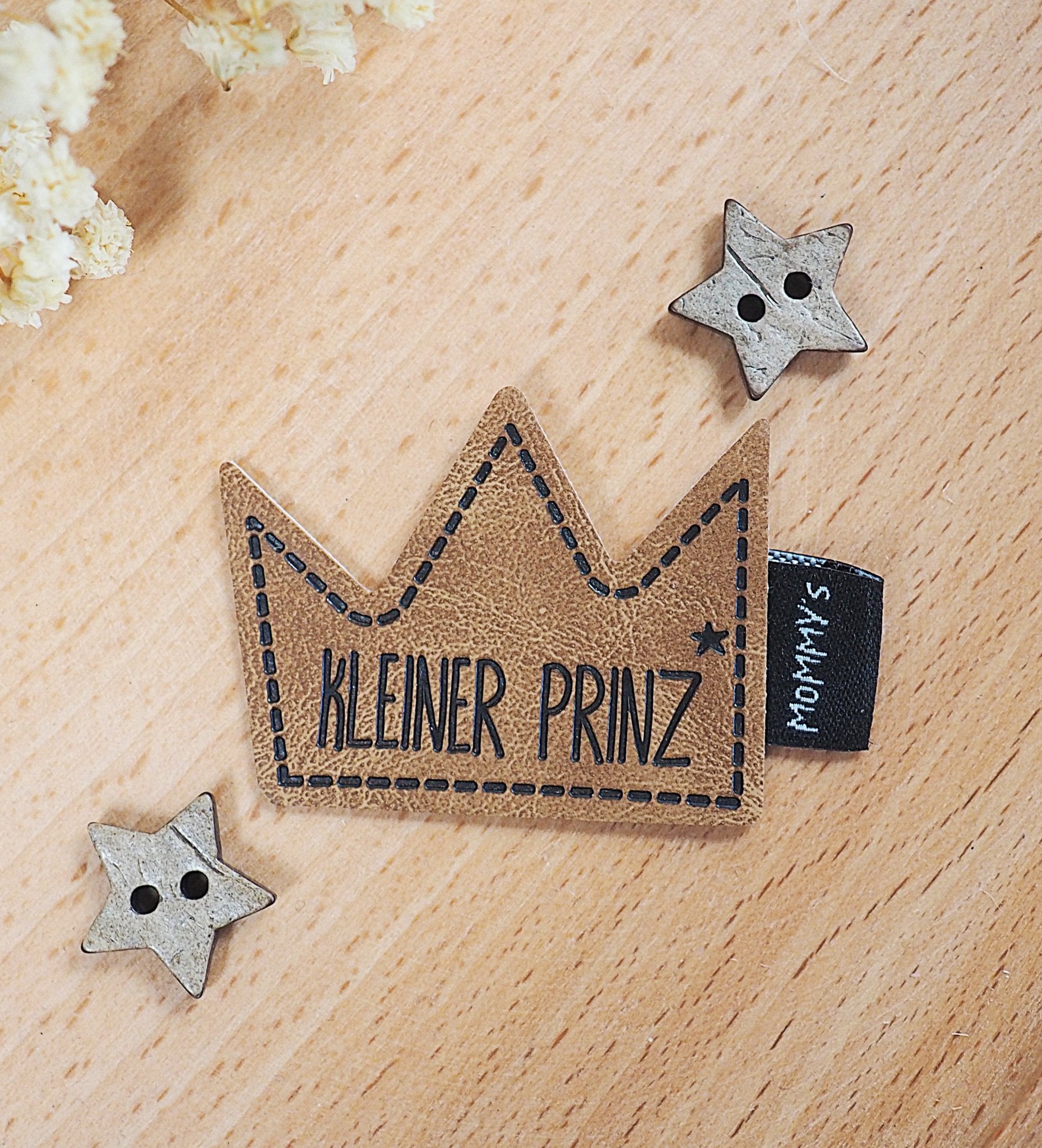 Kunstlederlabel - kleiner Prinz *iron - on* - Paul &amp; Clara