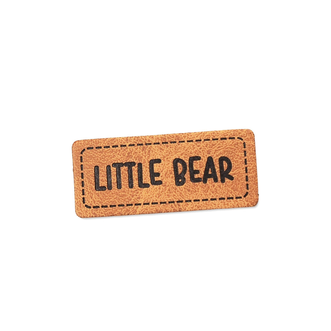 Kunstlederlabel - little bear *iron - on* - Paul &amp; Clara