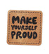 Kunstlederlabel - make yourself proud *iron - on* - Paul & Clara