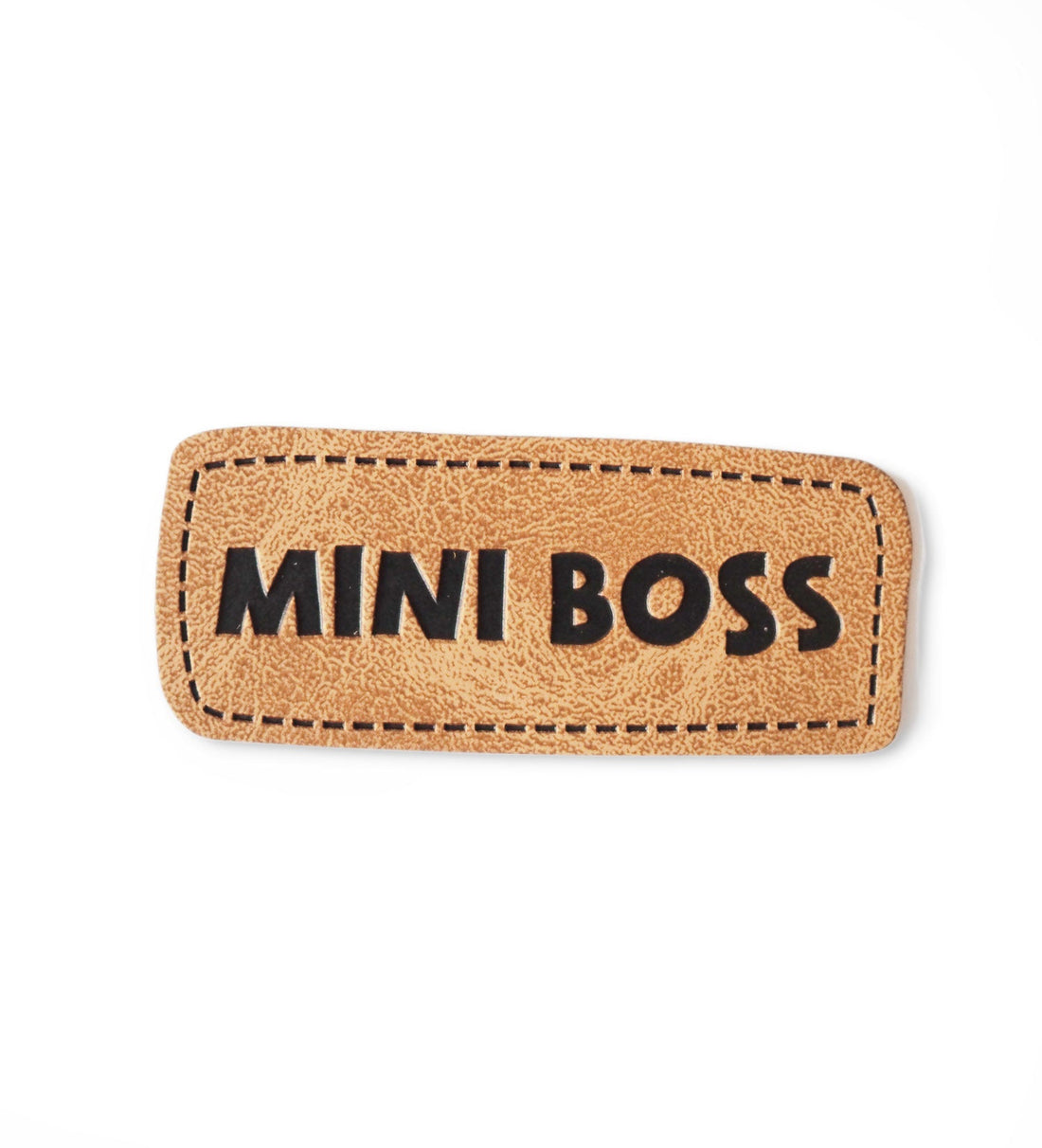 Kunstlederlabel - mini boss *iron - on* - Paul &amp; Clara