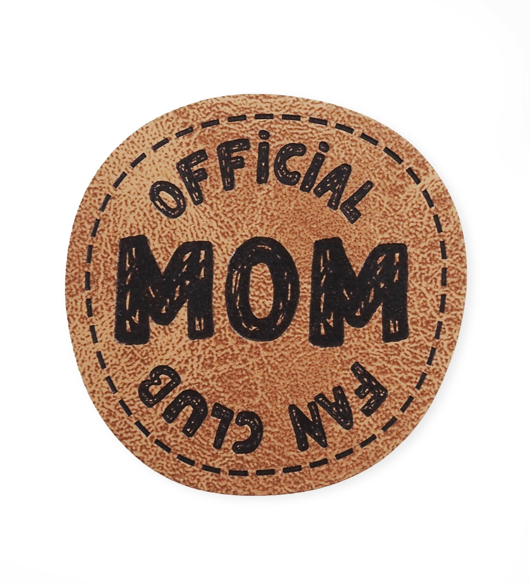 Kunstlederlabel - mom fan club *iron - on* - Paul &amp; Clara