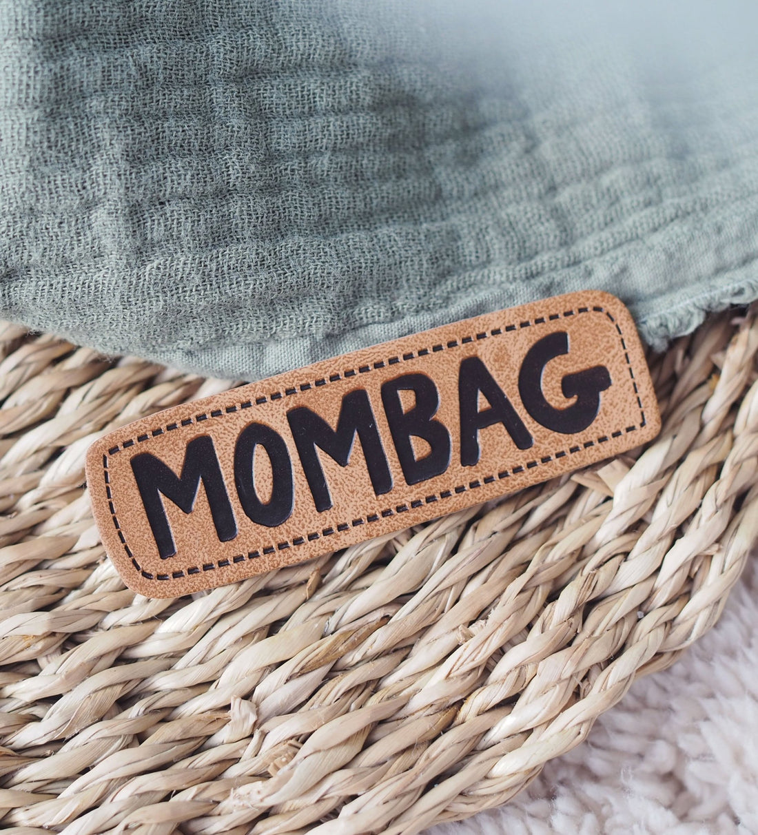 Kunstlederlabel - mombag *iron - on* - Paul &amp; Clara