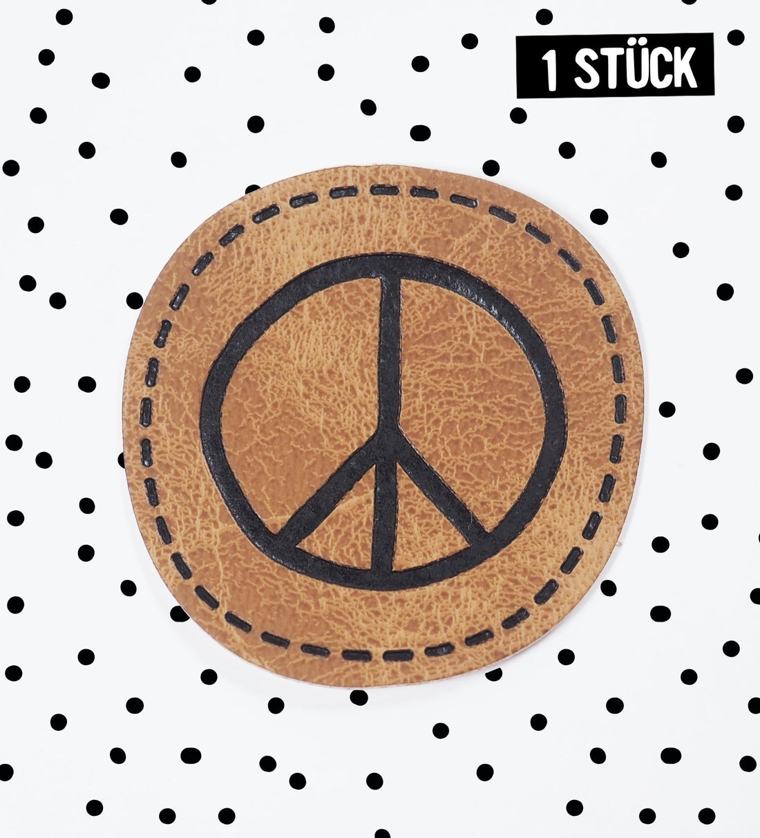 Kunstlederlabel - PEACE *iron - on* - Paul &amp; Clara