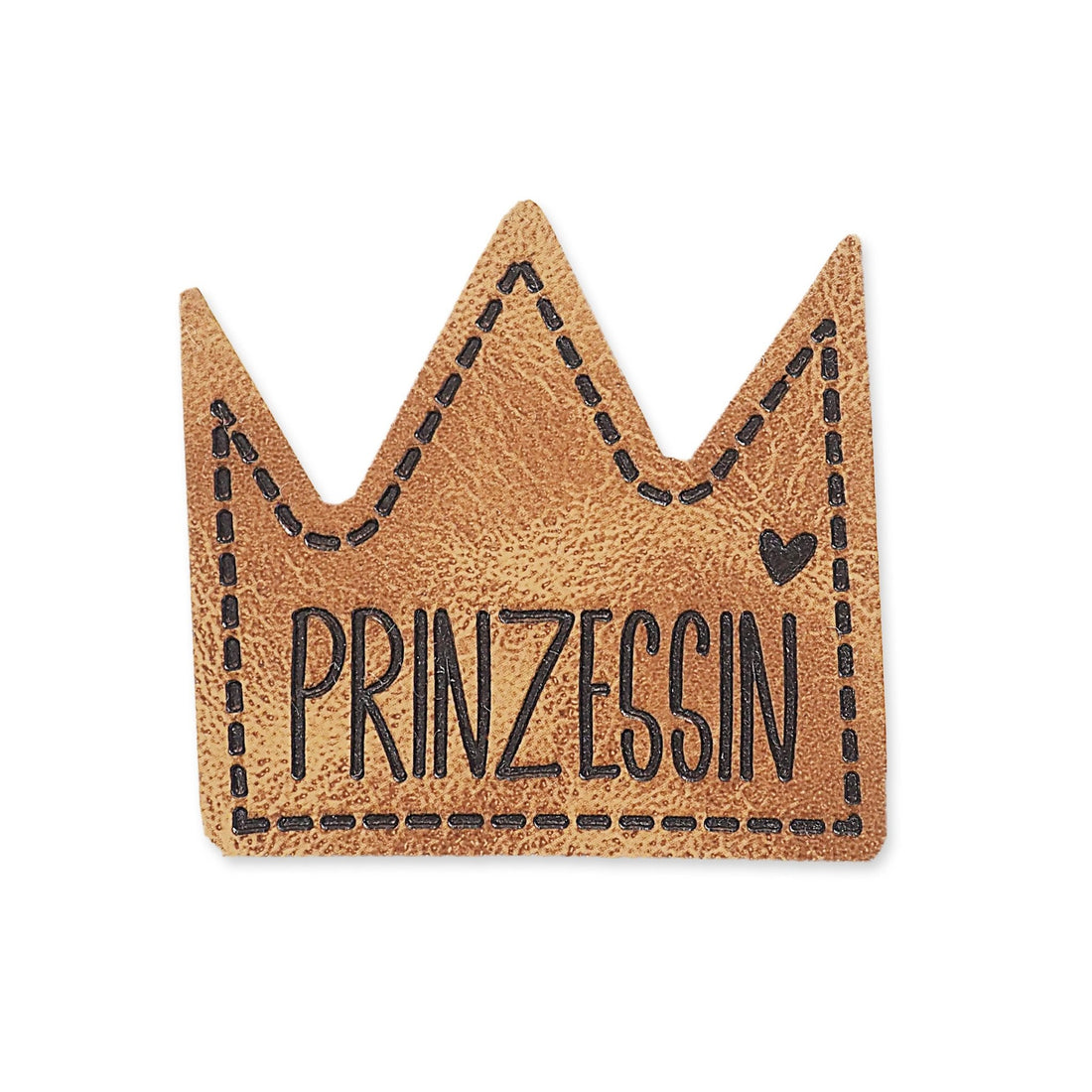 Kunstlederlabel - Prinzessin *iron - on* - Paul &amp; Clara