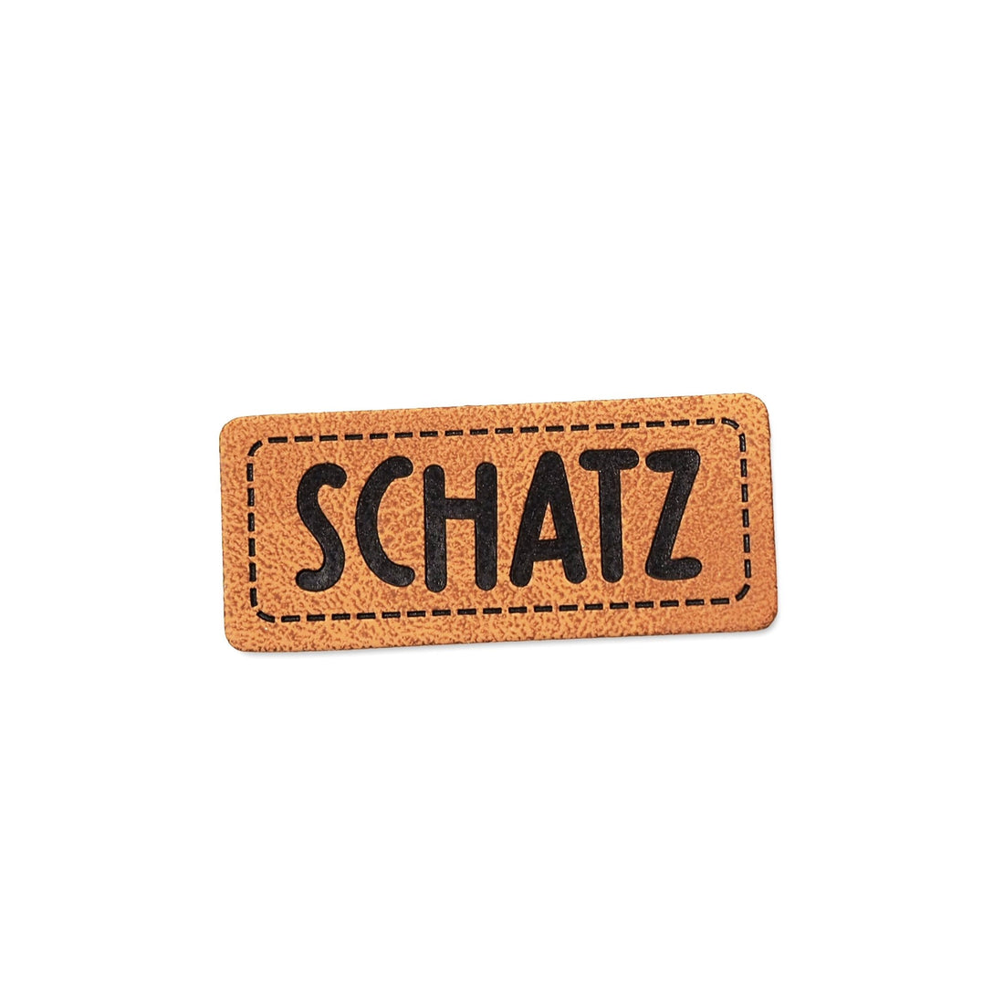 Kunstlederlabel - Schatz *iron - on* - Paul &amp; Clara