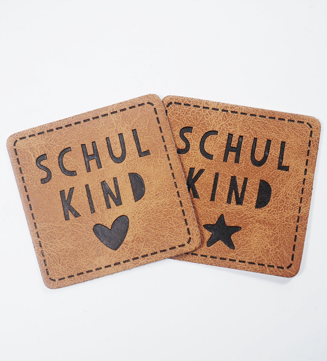 Kunstlederlabel - Schulkind ♥ *iron - on* - Paul &amp; Clara