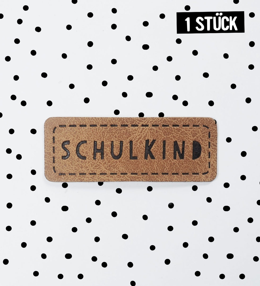 Kunstlederlabel - Schulkind *iron - on* - Paul &amp; Clara