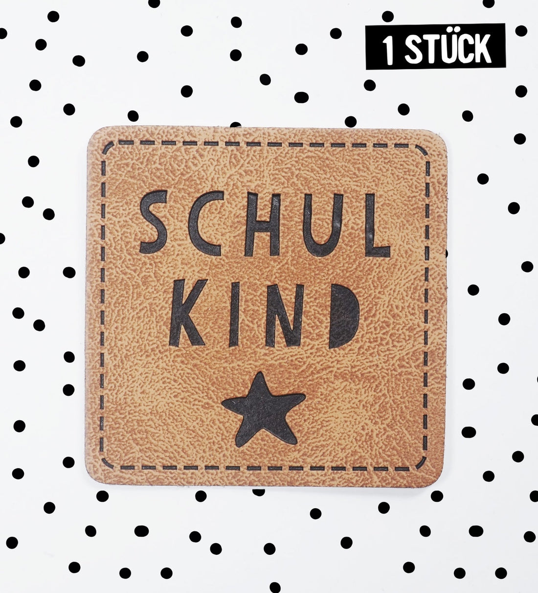 Kunstlederlabel - Schulkind ★ *iron - on* - Paul &amp; Clara