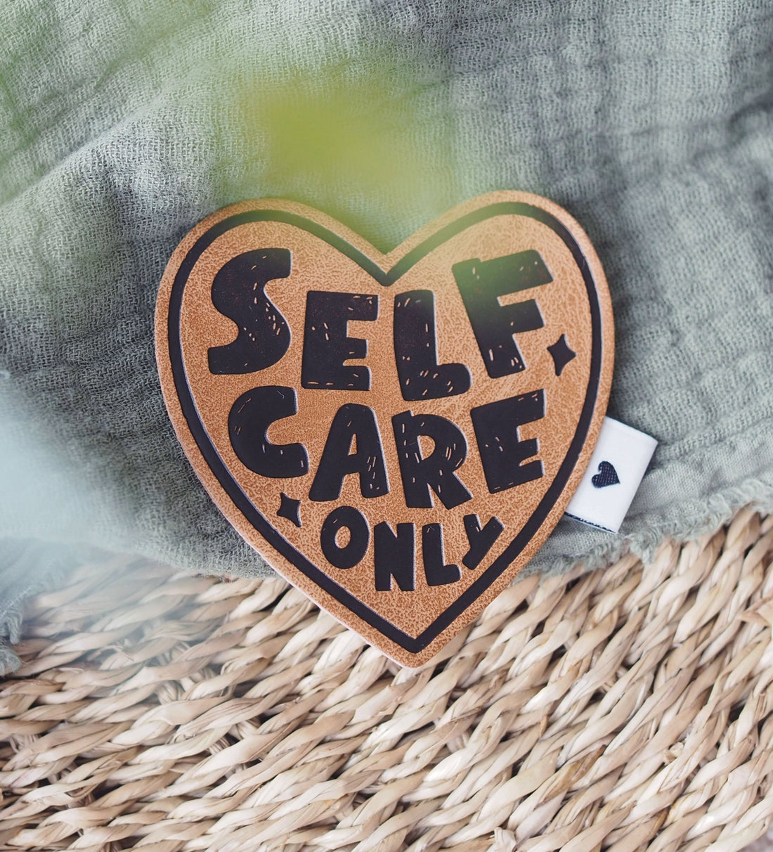 Kunstlederlabel - self care only*iron - on* - Paul &amp; Clara