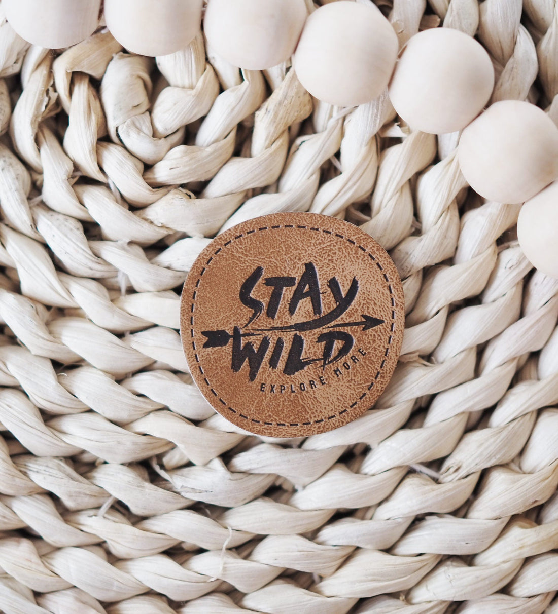 Kunstlederlabel - Stay wild *iron - on* - Paul &amp; Clara