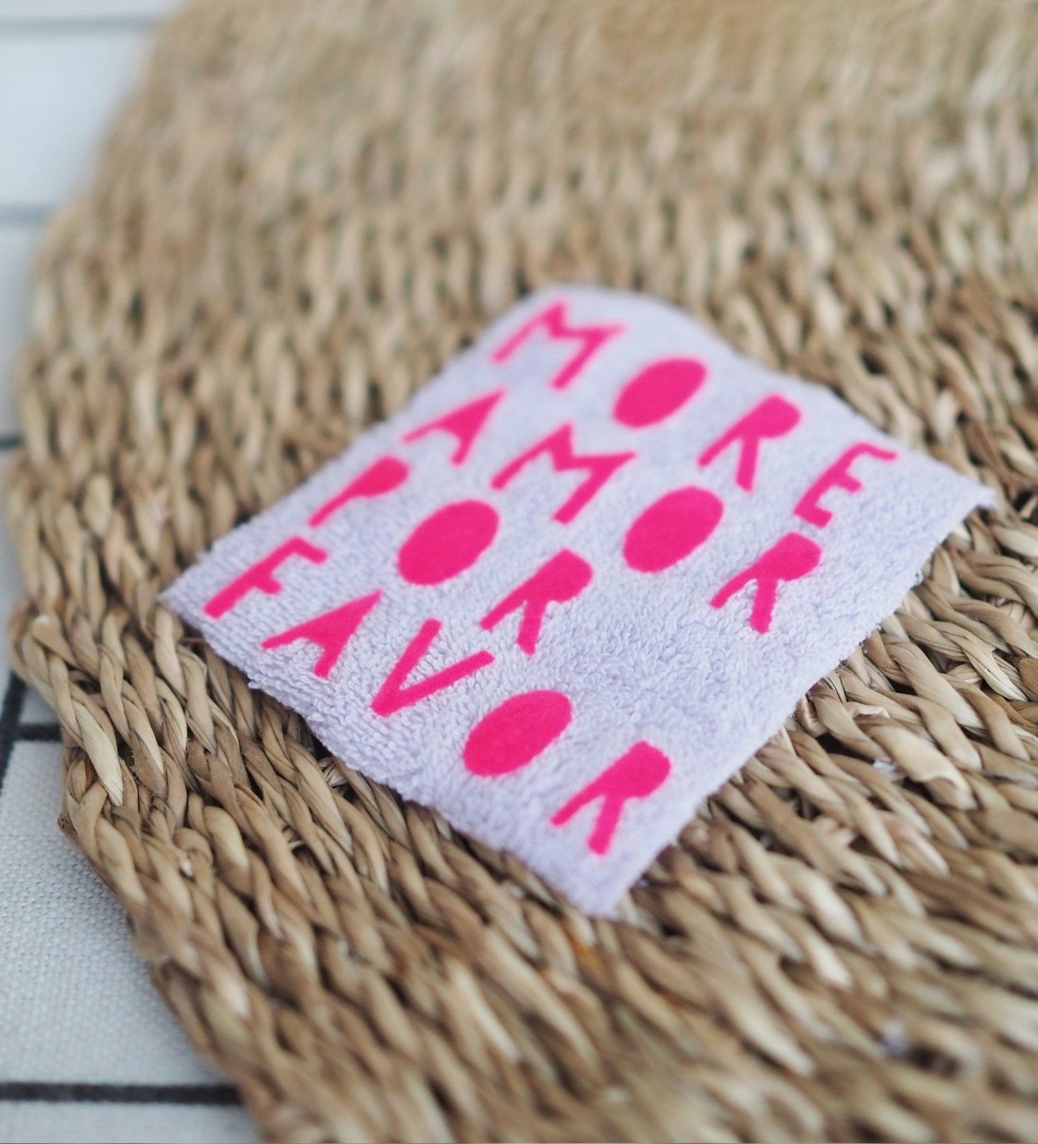 NEU! Flock - Patch - more amor *iron - on* - Paul &amp; Clara