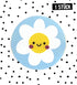 Patch - Blume - baby blau *iron - on* - Paul & Clara