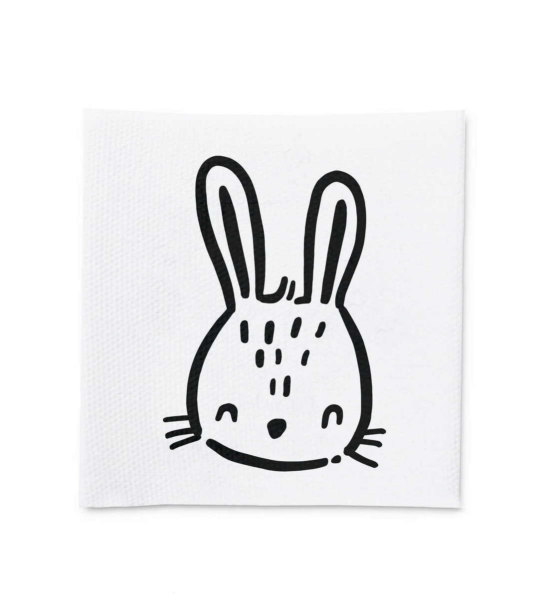 Baumwolllabel *Scandi Hase* 4 x 4 cm - 4er Pack - Paul &amp; Clara