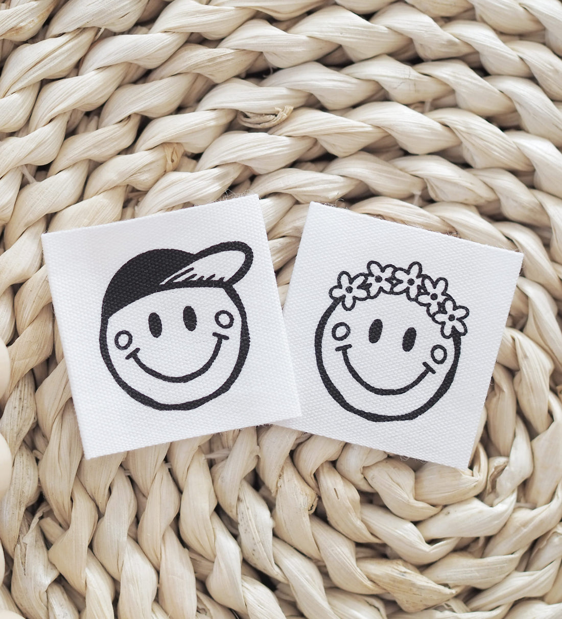 Baumwolllabel *Smile Cap* - 4er Pack - Paul &amp; Clara