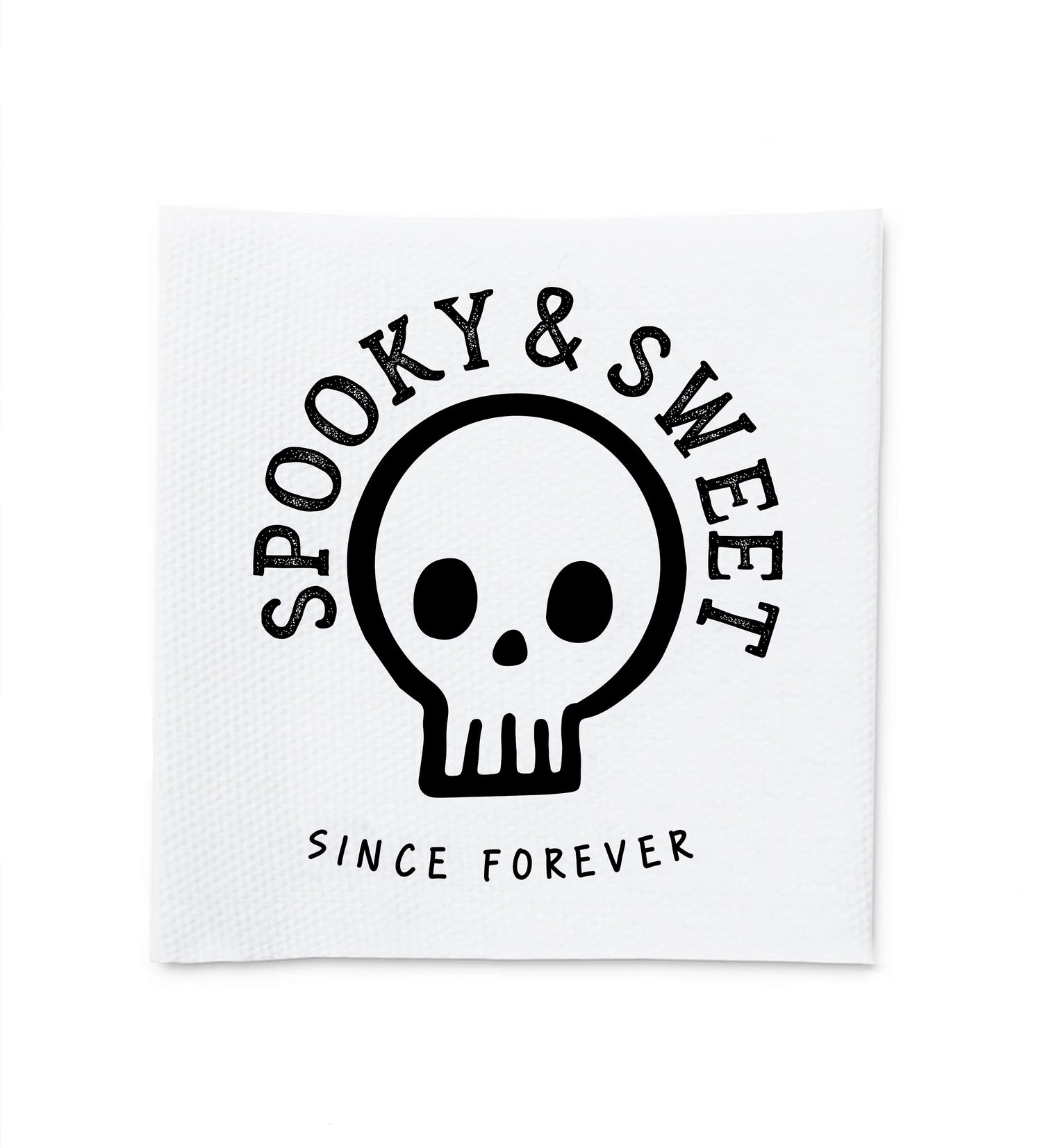 Baumwolllabel *Spooky &amp; Sweet* 4 x 4 cm - 4er Pack - Paul &amp; Clara