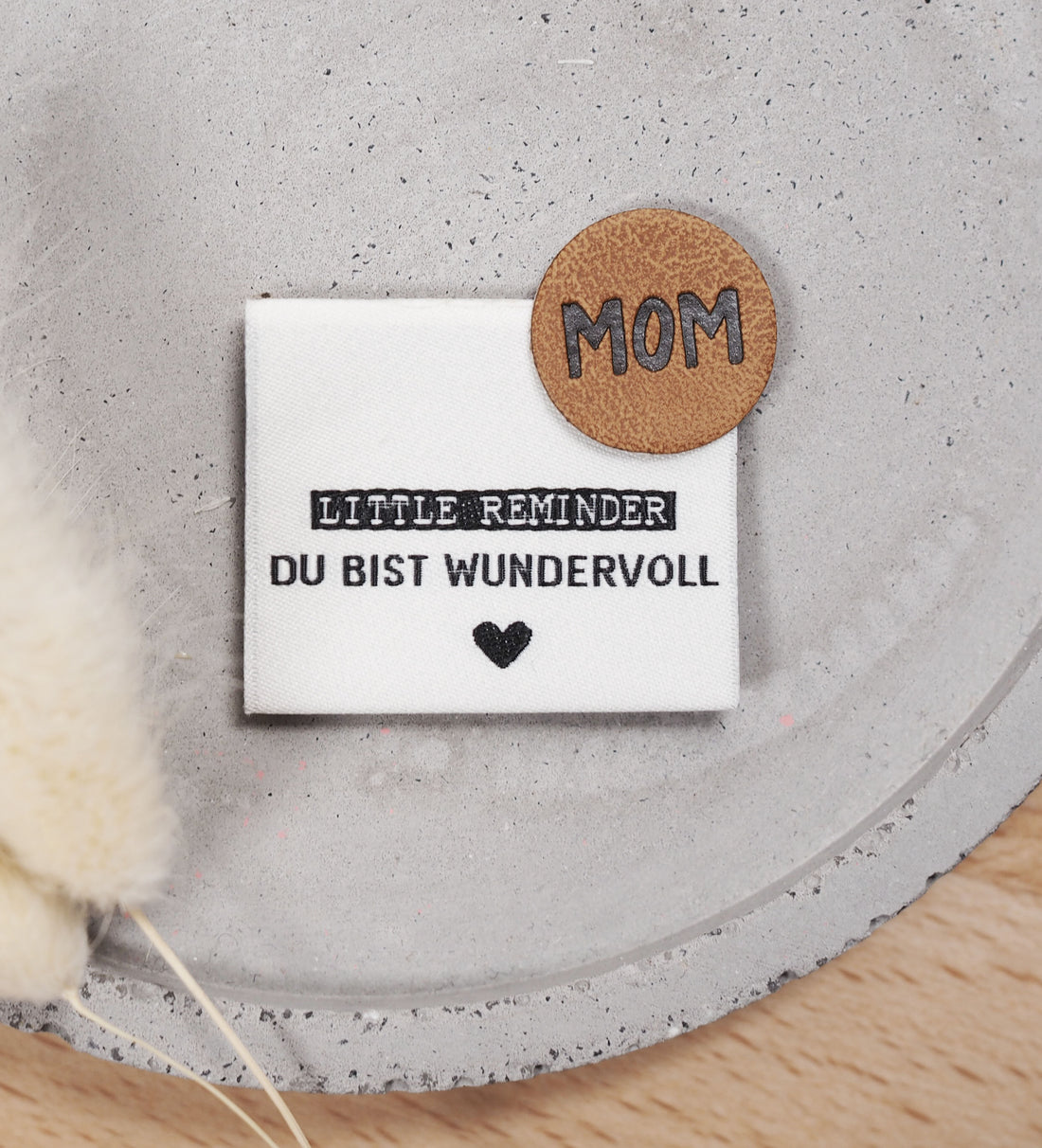 Kunstleder Patch - mom *iron-on*