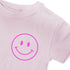 Flock-Patch - Smile -NEON PINK- *iron-on* - Paul & Clara