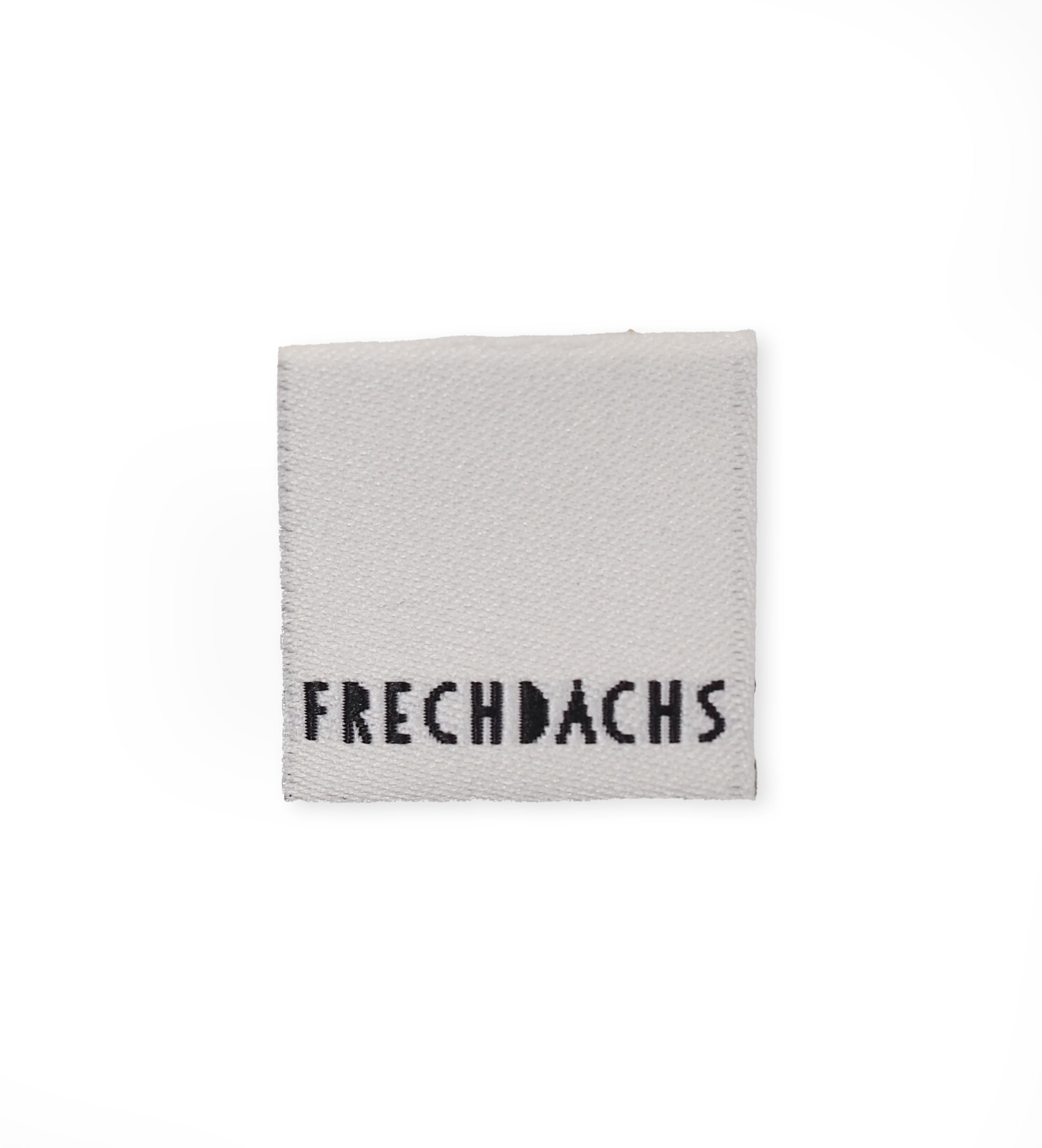 Klapp-Weblabel *frechdachs* weiß