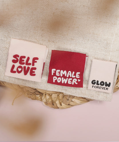 Klapp-Weblabel *selflove*