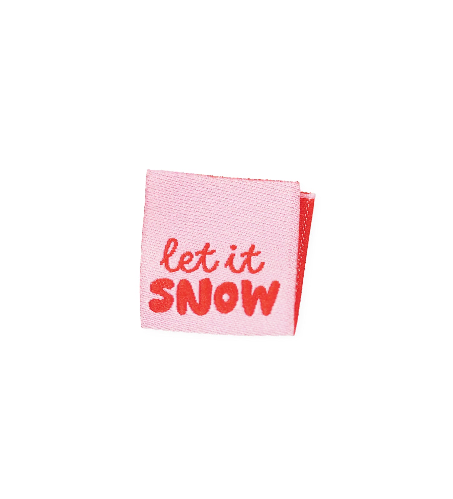 Klapp-Weblabel *let it snow*