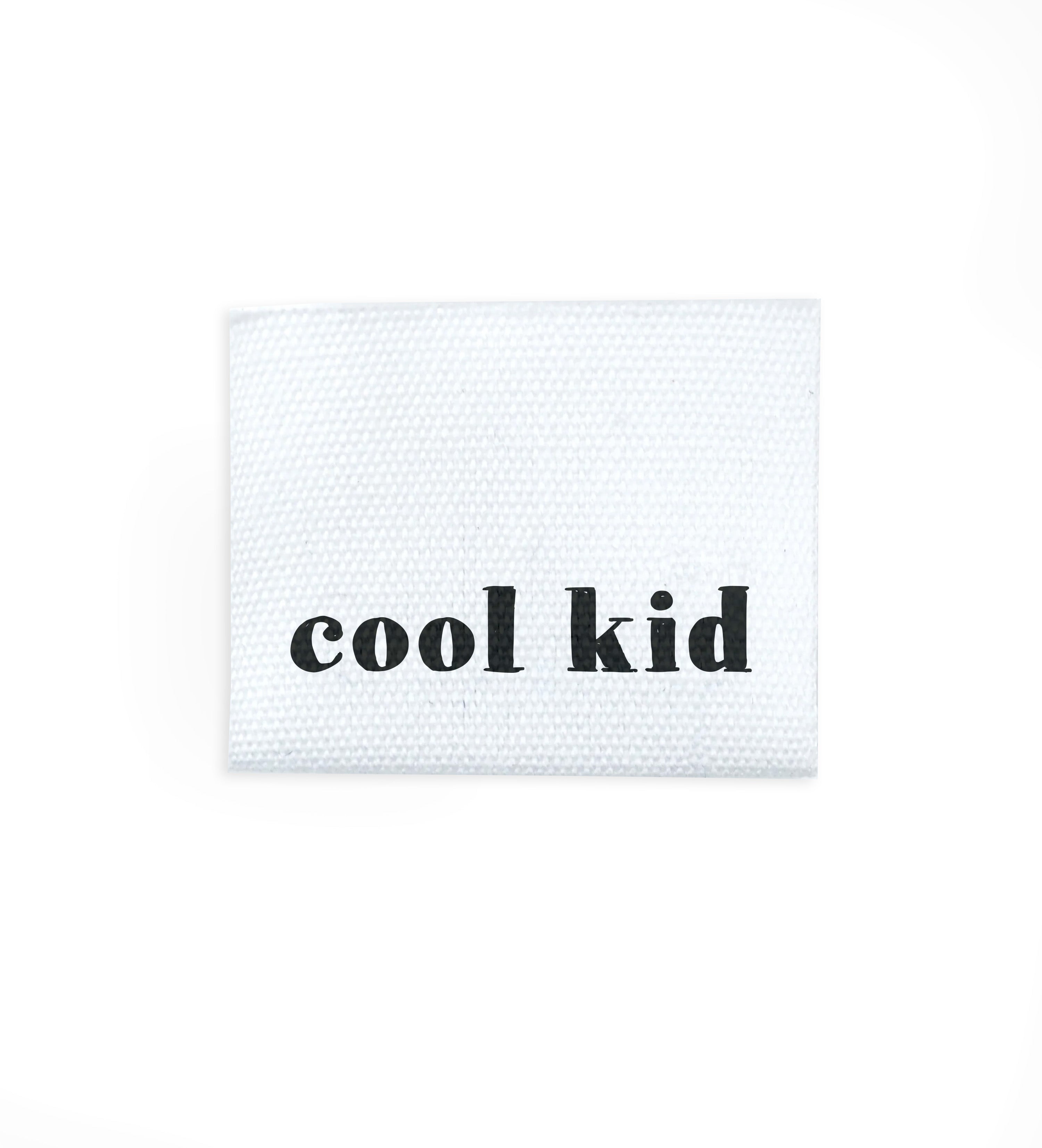 Baumwolllabel *cool kid* - 2,5 x 3 cm - 4er Pack - Paul &amp; Clara