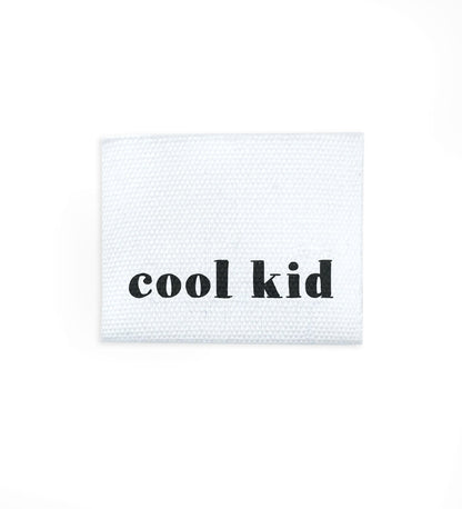 Baumwolllabel *cool kid* - 2,5 x 3 cm - 4er Pack - Paul &amp; Clara