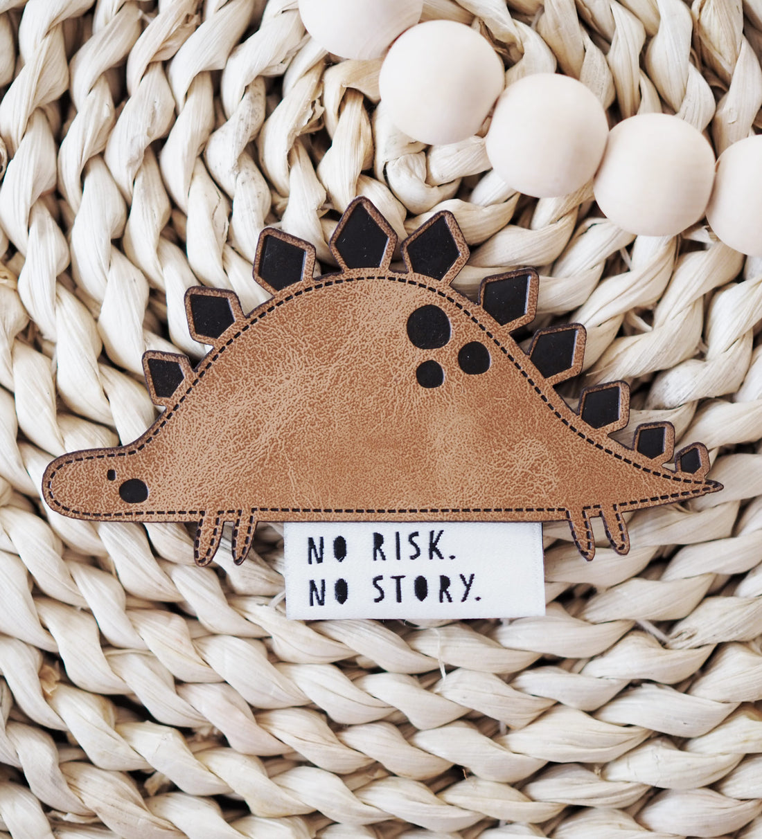 Klapp-Weblabel *no risk. no story* - 4er Pack - Paul &amp; Clara