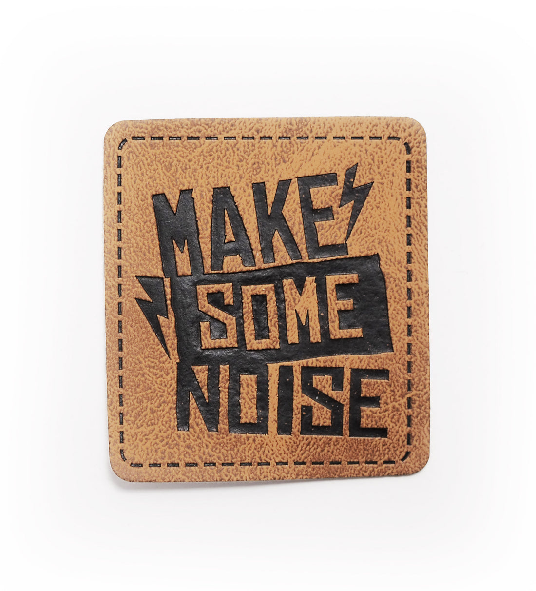 Kunstlederlabel - make some noise *iron-on* - Paul &amp; Clara