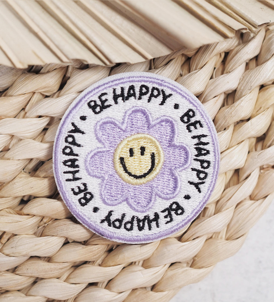 Patch - Blume - be happy *iron-on* - Paul &amp; Clara