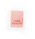 Klapp-Weblabel *I have pockets* rosa/neon coral - 4er Pack - Paul & Clara