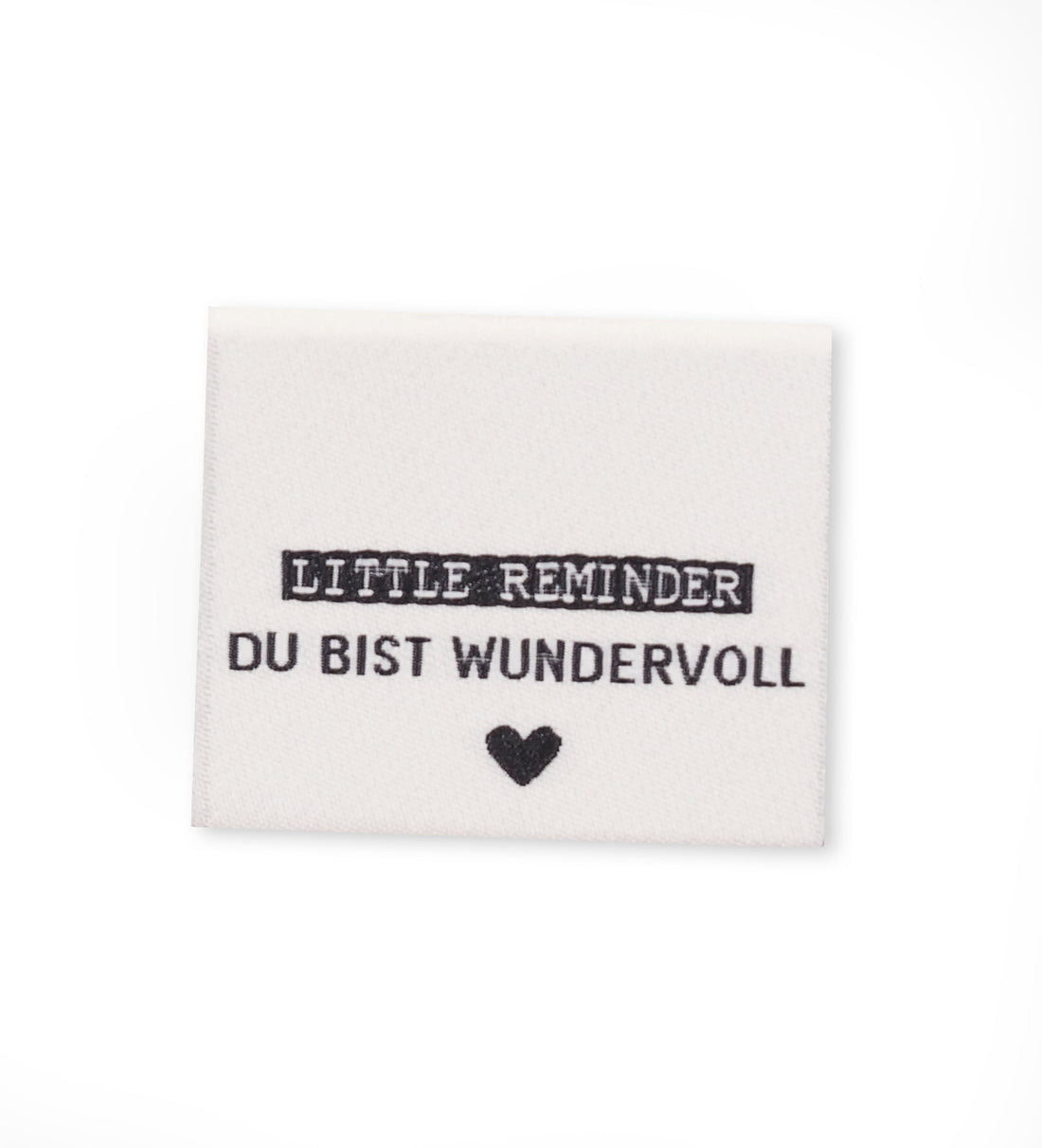 Klapp-Weblabel *little reminder - du bist wundervoll*