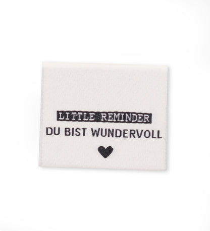 Klapp-Weblabel *little reminder - du bist wundervoll*